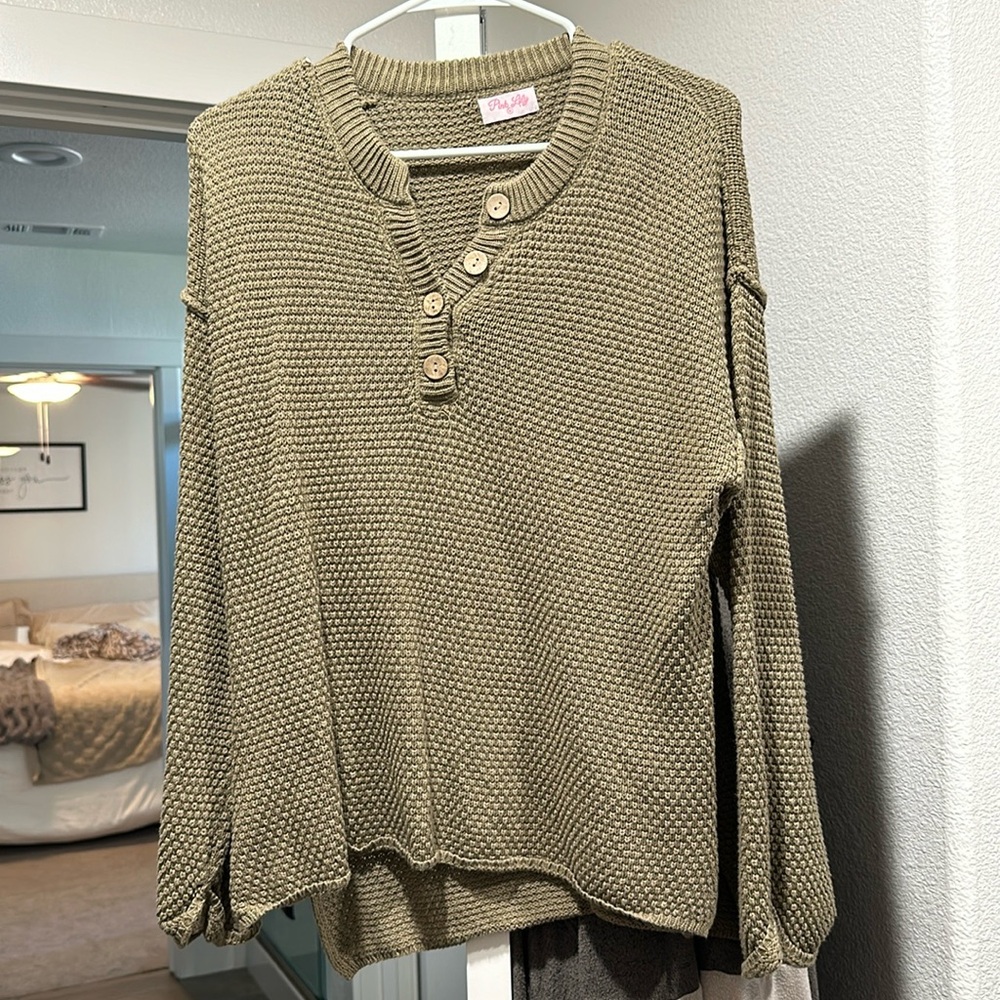 Beautiful olive sweater